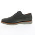 Фото #7 товара Dunham Clyde Plain Toe CH9102 Mens Gray Wide Nubuck Oxfords Plain Toe Shoes 9