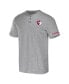 Фото #3 товара Men's Darius Rucker Collection by Heather Gray Cleveland Guardians Henley T-shirt