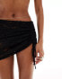 Фото #2 товара South Beach lace mini beach skirt in black