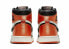 Фото #5 товара Кроссовки Nike Air Jordan 1 Retro High Satin Shattered Backboard (W) (Оранжевый, Черный)