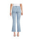 Фото #3 товара Petite Recover High Rise Button Front Kick Flare Crop Jeans