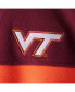 Men's Maroon, Orange Virginia Tech Hokies Flanker Iii Fleece Team Full-Zip Jacket