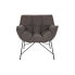 Armchair DKD Home Decor Grey Metal 80 x 75 x 82 cm