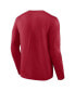 Фото #3 товара Men's Crimson Alabama Crimson Tide Campus Long Sleeve T-shirt