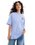 Фото #1 товара HUGO Blue oversized graphic t-shirt in blue