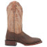 Фото #1 товара Dan Post Boots Babs Leather Embroidery Square Toe Cowboy Womens Brown Casual Bo
