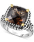 ფოტო #1 პროდუქტის Smoky Quartz (6 ct. t.w.) Ring in Sterling Silver and 14k Gold