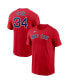 Фото #1 товара Men's David Ortiz Red Boston Red Sox Name and Number T-shirt