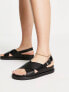 ONLY cross front sandals in black