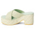 Фото #3 товара BEACH by Matisse Nellie Platform Womens Green Casual Sandals NELLIE-333
