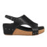 Corkys Volta Ii Studded Wedge Womens Black Casual Sandals 41-0334-BKSM
