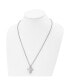 Brushed Reversible Cross Ash Holder Box Chain Necklace