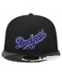 Фото #2 товара Men's Black Los Angeles Dodgers Metallic Camo 59FIFTY Fitted Hat