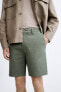 Textured chino bermuda shorts