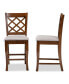 Фото #2 товара Aria Modern and Contemporary Fabric Upholstered 2 Piece Counter Height Pub Chair Set