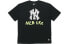 MLB LIKE系列 NY 纽约洋基队宽松款棉纯色短袖T恤 男女同款 黑色 / Футболка MLB 31TS15031-50L