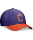 Men's Purple/Orange Clemson Tigers Rise Swoosh Flex Hat Purple, Orange, M/L - фото #4