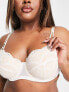 Фото #4 товара We Are We Wear Curve nylon blend padded plunge bra with hardwear detail in white