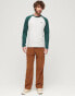 Фото #6 товара Superdry Essential baseball long sleeve top in beige/brown