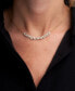 ფოტო #2 პროდუქტის Diamond Swirl Curved Bar Statement Necklace (1 ct. t.w.) in 14k Gold, 15-1/4" + 2" extender, Created for Macy's