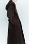 Фото #14 товара Пальто из смесовой шерсти manteco с капюшоном — zw collection ZARA