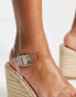 Фото #2 товара Truffle Collection clear espadrille wedge sandals in clear