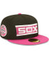 Фото #5 товара Men's Black and Pink Chicago White Sox Comiskey Park 75th Anniversary Passion 59FIFTY Fitted Hat