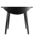 Moreno 28.94" Wood Round Drop Leaf Dining Table