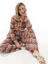 Фото #1 товара South Beach embroidered oversized beach shirt co-ord in rust