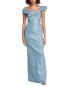 Фото #1 товара Teri Jon By Rickie Freeman Shimmering Gown Women's