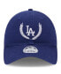 ფოტო #3 პროდუქტის Women's Royal Los Angeles Dodgers Leaves 9TWENTY Adjustable Hat