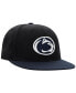 ფოტო #3 პროდუქტის Men's Black, Navy Penn State Nittany Lions Team Color Two-Tone Fitted Hat