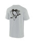 Men's and Women's Gray Pittsburgh Penguins Super Soft Short Sleeve T-shirt