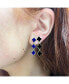 ფოტო #2 პროდუქტის Lapis Clover Dangle Earrings