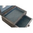 Jewelry box DKD Home Decor Silver Sky blue Wood Aluminium 17,5 x 12,5 x 8,5 cm