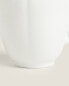 Bone china milk jug with rim