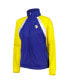 Women's Royal, Gold Los Angeles Rams Confetti Raglan Full-Zip Track Jacket