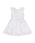 Фото #1 товара Toddler Girls Flutter Sleeve Smocked Flower Dress