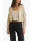 Фото #1 товара Women's Cotton Diana Crop Cardigan Sweater