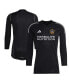 Фото #1 товара Men's Black LA Galaxy 2023 Goalkeeper Long Sleeve Replica jersey