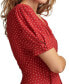 Фото #4 товара Women's Polka Dot Fit & Flare Mini Dress