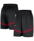 Фото #1 товара Men's Black Miami Heat On-Court Practice Warmup Performance Shorts