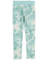 Kid Tie Dye Ribbed Leggings - Blue 4