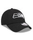 Фото #3 товара Youth Boys Black Seattle Seahawks Main B-Dub 9FORTY Adjustable Hat