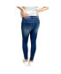 ფოტო #3 პროდუქტის Maternity Lifter Skinny with Side Elastics Jeans