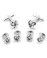 ფოტო #1 პროდუქტის Men's Knot Cufflink and Stud Set