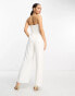 Forever New Petite strapless jumpsuit in ivory