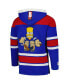 Фото #2 товара Men's Bart Simpson Royal The Simpsons Puckhead Hoodie Hockey Jersey