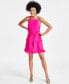 Фото #1 товара Women's Ruffled Sleeveless Mini Dress, Created for Macy's