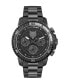 ფოტო #1 პროდუქტის Men's Chronograph Date Quartz Powerlift Black Stainless Steel Bracelet Watch 45mm